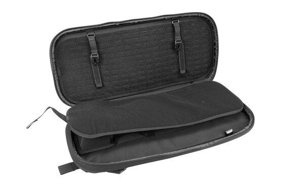 Savior Equipment 30" Specialist Covert Single Rifle Case in Black has hook and loop straps.
